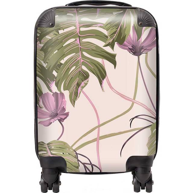Warren Reed - Designer Pink Cosmos Flowers Suitcase Small, Multi