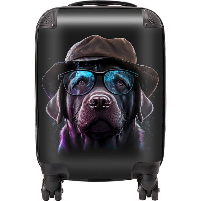 Warren Reed Designer Small Splashart Labrador Retriever Dog Suitcase - Warren Reed - Designer - Multi