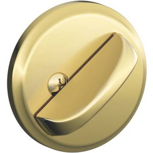 Schlage B80605 Standard Trim Door Bolt with No cylinder  Highest Residential Security  Bright Brass