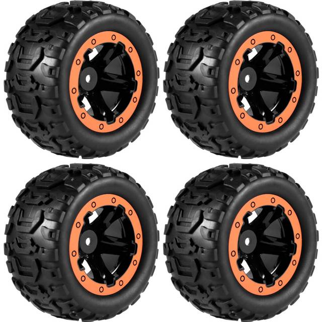 4Pcs Large Tire Widening Tyre Wheel for 144001 RC Car Parts,1