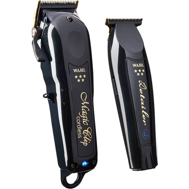 Wahl cordless barber combo black magic clip clipper & detailer trimmer