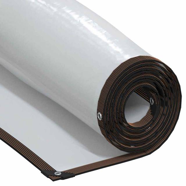 vidaXL Klar presenning med öljetter 5x10 m polyeten