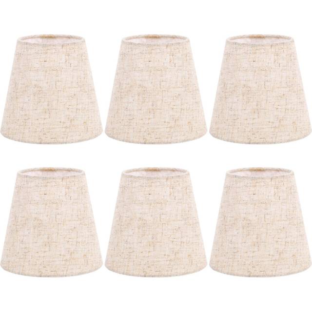 moresk-Small Lamp Shade Clip on Bulb Set of 6 for Table Chandelier Wall