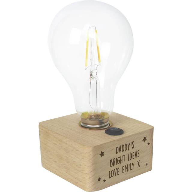 Personalised Stars LED Bulb Table Lamp - Natural