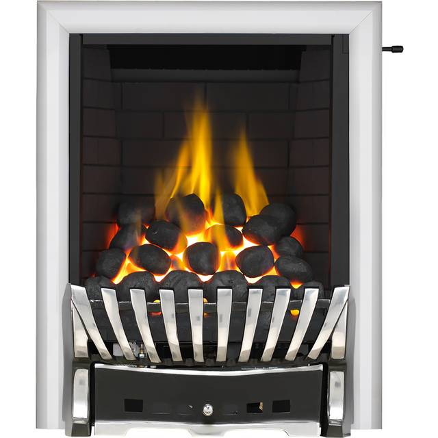 Focal Point Elegance Full Depth Slide Gas Fire - Chrome - Silver