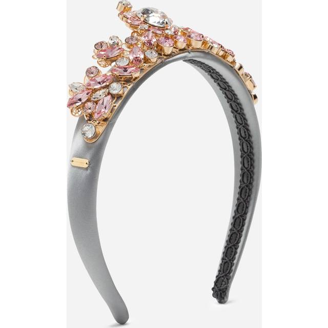 Dolce & Gabbana Headband With All Over Jewellery Application - Woman Gold Metal Onesize