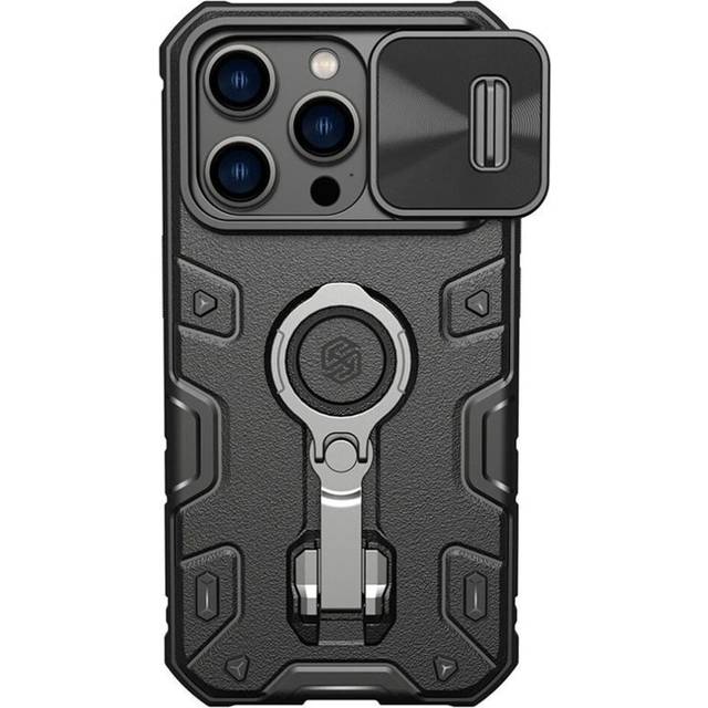 (black, iPhone 14 Pro) Nillkin Camshield Armor Pro Case For Iphone 14 Pro Phone Case Ring Holder Camera Slider Heavy Protection Shockproof Back Cover