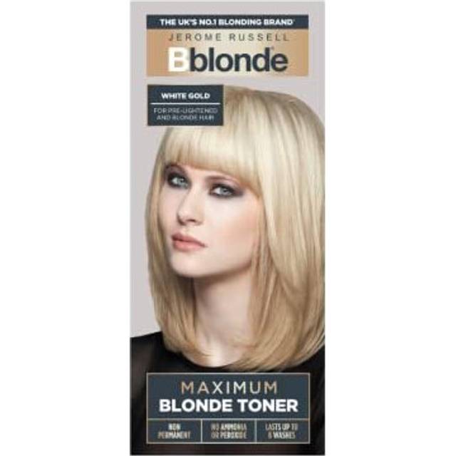 Jerome russell bblonde white gold maximum blonde toner – non-permanent hair...