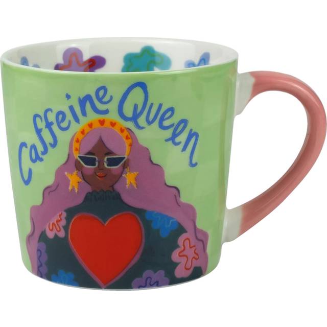 Eleanor Bowmer 'Caffeine Queen' New Bone China Mug, 300ml