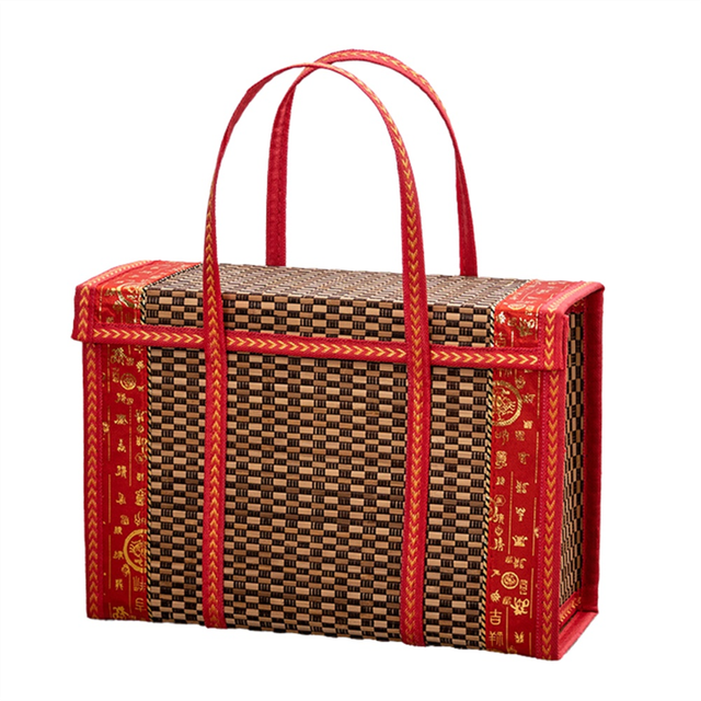 Fruit Basket Simple Handheld Picnic Food Container 36x15x25cm,A