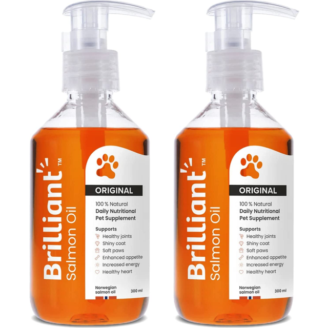 Brilliant salmon oil for dogs, cats, puppy, ferret & pets - pure omega 3, 6 & 9