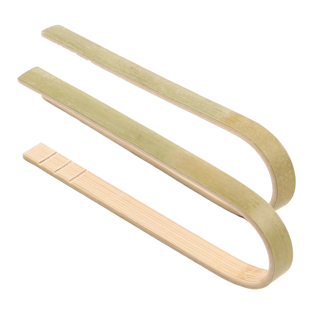 120 Pack Mini Bamboo Tongs, 4 Inch Disposable Tongs, Bamboo Utensils