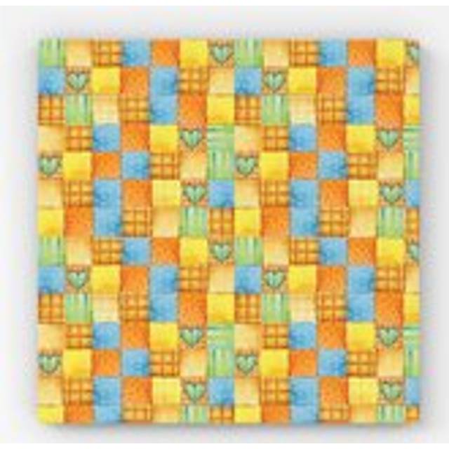 Baby Watercolour Blanket Pattern Canvas - Yellow - W30 inch x H30 inch