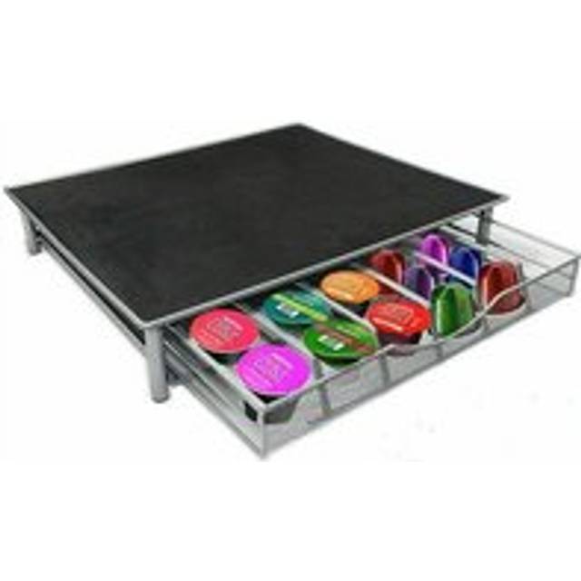 Garden Mile - Dolce Gusto Coffee Pod Holder,Stacking 36 Capsule Coffee Pod Storage Drawer,Stainless Steel Frame With Anti Vibration Non Slip