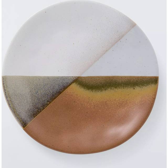 John Lewis Dipped Reactive Glaze Stoneware Side Plate, 21cm, Multi