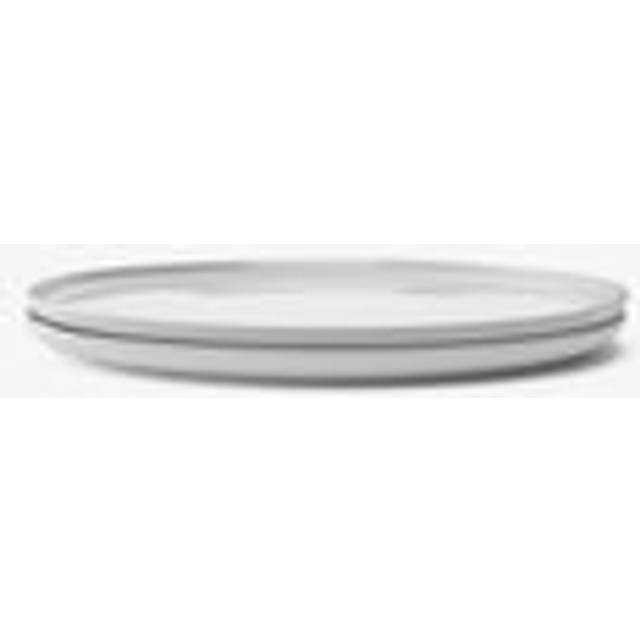 LSA International Collective Porcelain Dinner Plate, Set of 2, 26cm, White