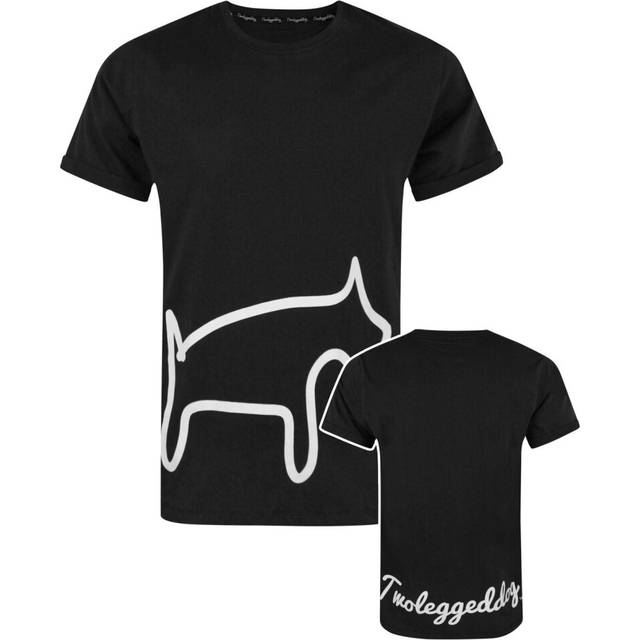 (Small) Two Legged Dog Short Sleeved T-Shirt (Mens Black)