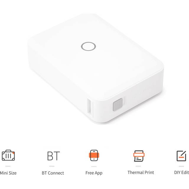 NIIMBOT D110 Label Maker Machine Mini Pocket Thermal Label Printer All in One BT Connect Prince Tag only machine white