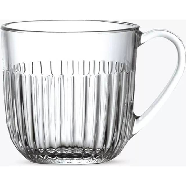 La Rochère Ouessant Small Glass Mug, Set of 6, 270ml, Clear