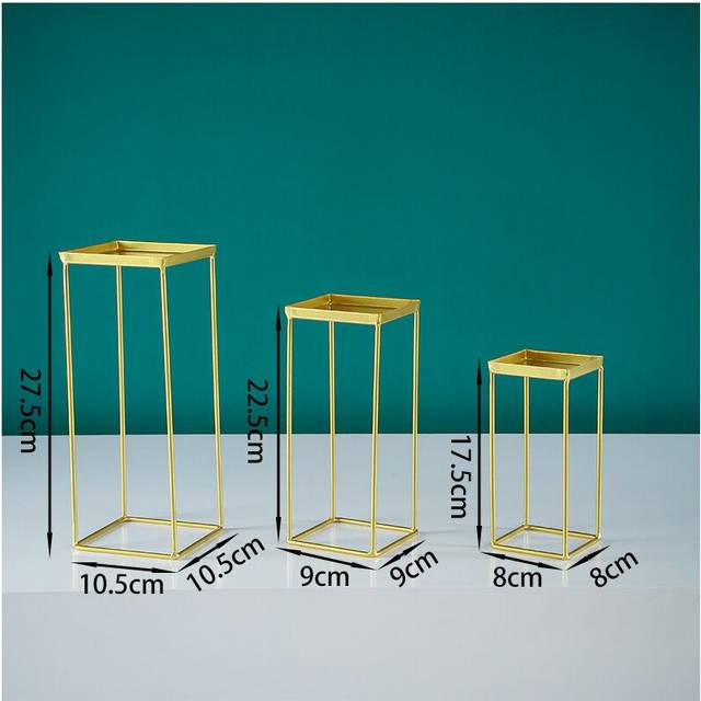 (Cupcake Stand Set) Stable Metal Dessert Table Cake Topper Display Stand Cupcake Plate