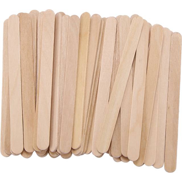 200 Pcs Craft Sticks Ice Cream Sticks Wooden Popsicle Sticks 114MM Length Treat Sticks Ice Pop Sticks