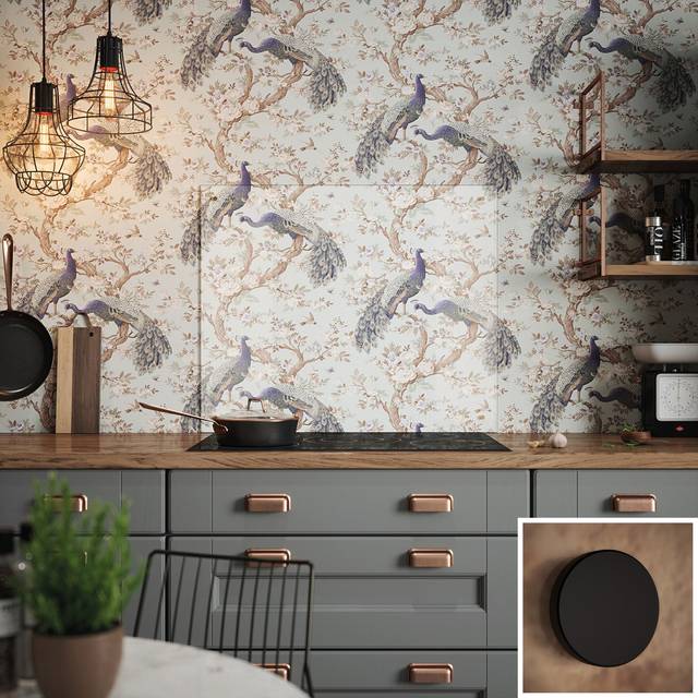 Laura Ashley Kitchen Splashback Clear Glass Cooker Panel 90 x 75cm