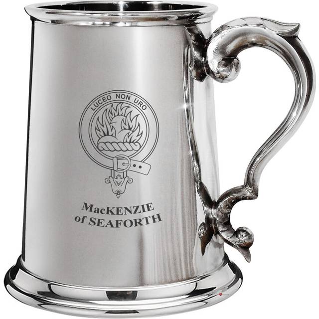 MacKenzie of Seaforth Family Crest Polished 1 Pint Tankard