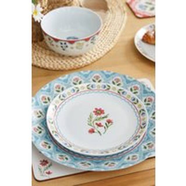 Boho Floral 19cm Appetiser Plate - Multi (19cm W X 19cm W)