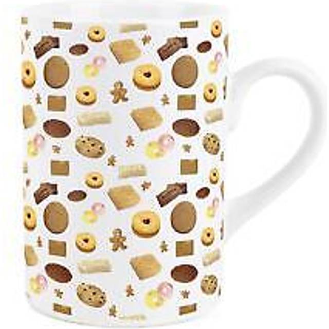 British biscuits ceramic mug - novelty cookie print - tea coffee gift mug