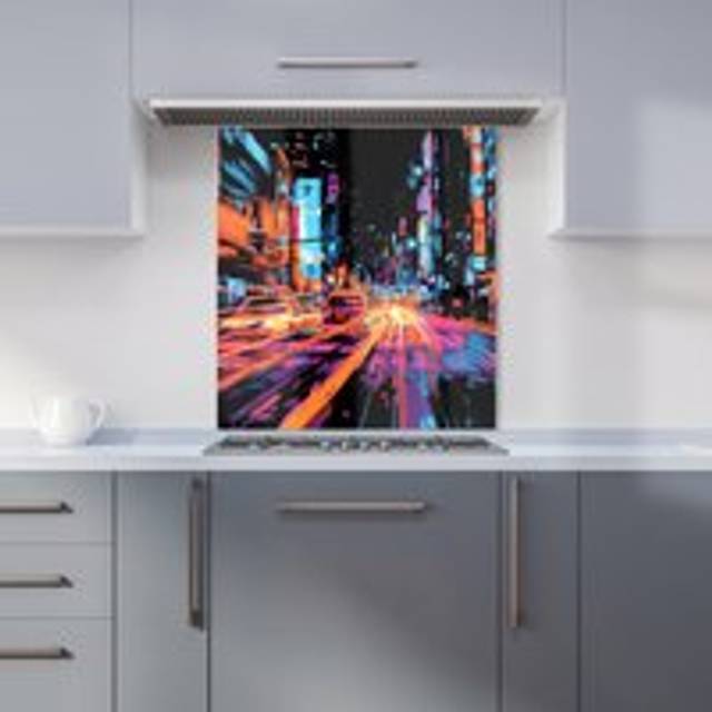 Warren Reed - Designer Dante Mercer 00029 Glass Kitchen Splashback W600Mm X H650Mm, Multi