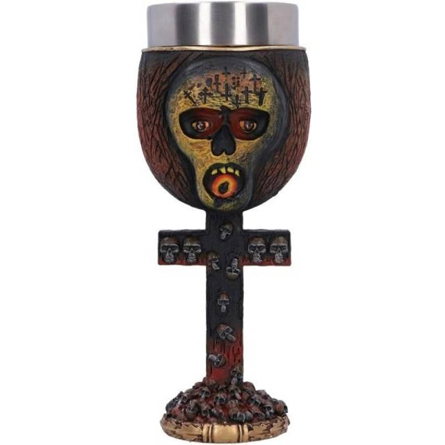 Nemesis Now Slayer Seasons in The Abyss Goblet 20.5cm  Resin  Officially Licensed Slayer Band Merch  Slayer Goblet  Metal Band  Stainless Steel Insert