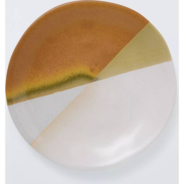 John Lewis Dipped Reactive Glaze Stoneware Dinner Plate, 27.3cm, Multi