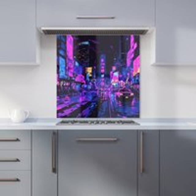 Warren Reed - Designer Dante Mercer 00035 Glass Kitchen Splashback W600Mm X H600Mm, Multi