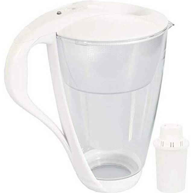 Water Filter Glass Jug Dafi Crystal Classic 2.0L with Free Filter Cartridge - White