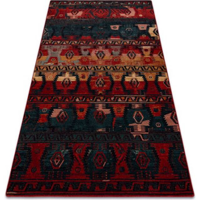 Rugsx - Wool carpet omega tapas ethnic, navy blue red 200x300 cm
