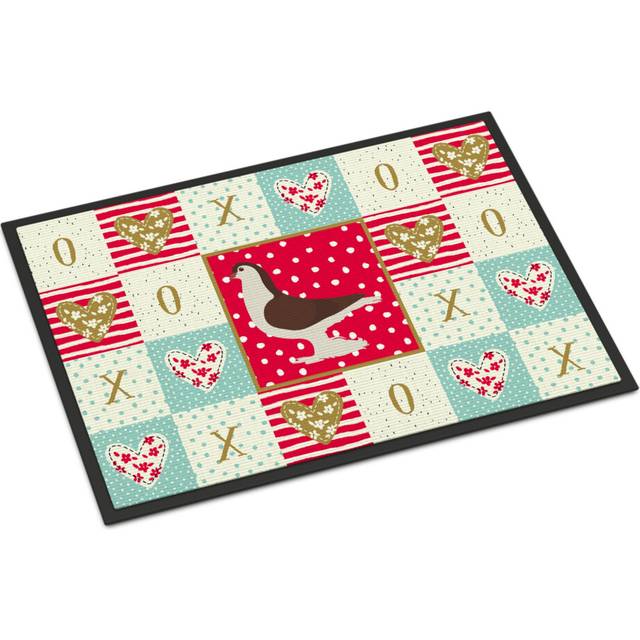 """""Caroline's Treasures Large Pigeon Love Indoor or Outdoor Mat 24x36 doormats  Multicolor"""""