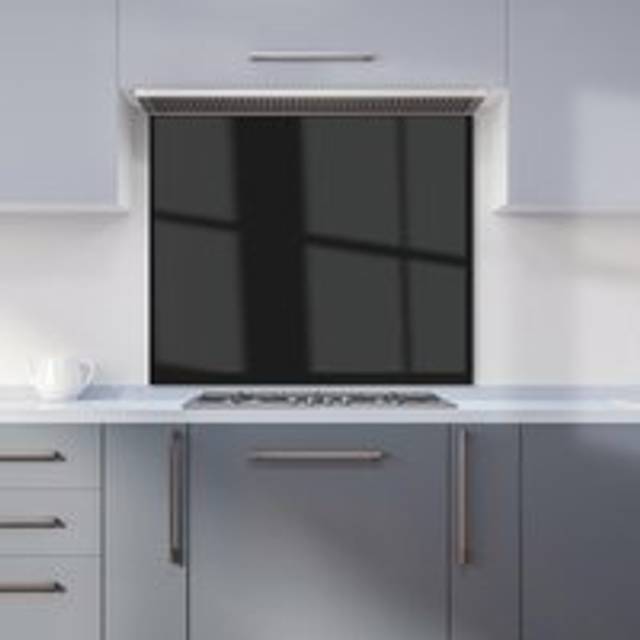 Warren Reed - Designer Midnight Black Kitchen Splashback W700Mm X H750Mm, Multi