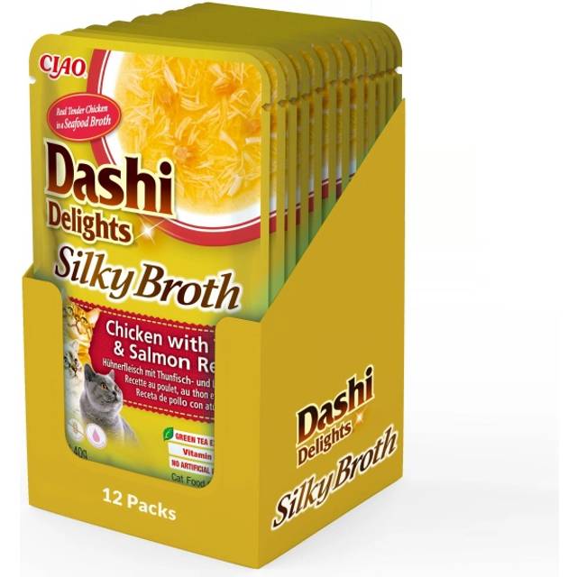 INABA Cat Dashi Delights Silky Broth Kyckling, tonfisk och lax 40g