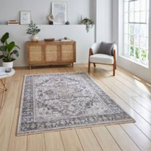 Vintage area rug Machine Woven Rectangle Green (Rectangle 80 x 150cm)