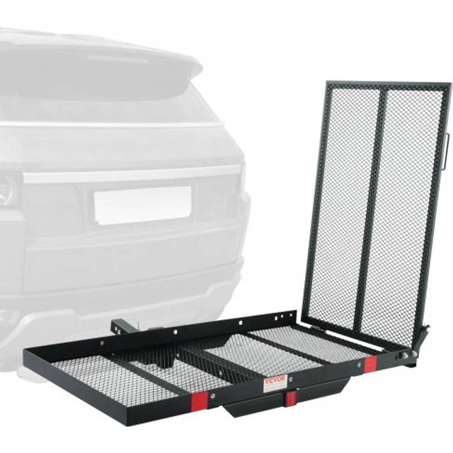 VEVOR Rollstuhl- und Rollertr&#xE4;ger mit Anh&#xE4;ngerkupplung und klappbarer Rampe, 500 Pfund (45,3 x 25,6 Zoll)