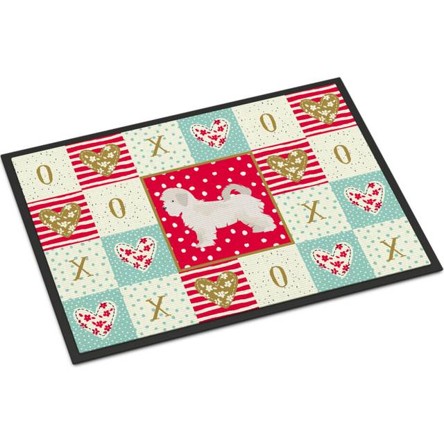 """""Caroline's Treasures Maltese Puppy Cut Love Indoor or Outdoor Mat 24x36 doormats  Multicolor"""""