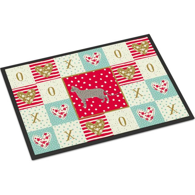 """""Caroline's Treasures Safari #2 Cat Love Indoor or Outdoor Mat 18x27 doormats  Multicolor"""""