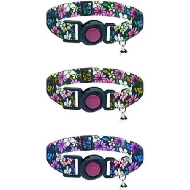 Cat Circus Flower Print Cat Collars