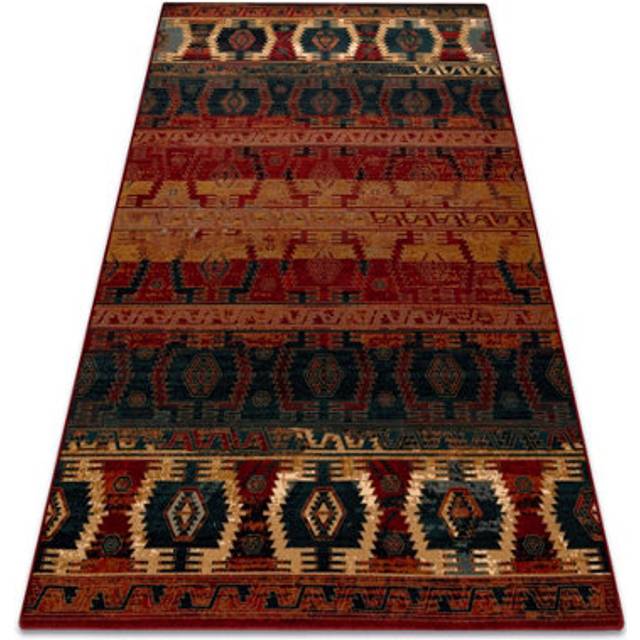 Rugsx - Wool carpet omega tapas ethnic, light ruby red 200x300 cm