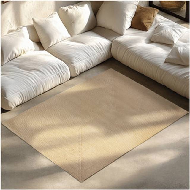 Rug - made with jute blend, boho style, durable and easy-care - 120 x 170 cm