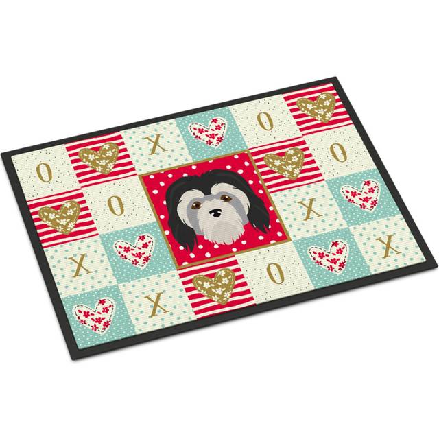 """""Caroline's Treasures Lowchen Little Lion Dog Love Indoor or Outdoor Mat 24x36 doormats  Multicolor"""""