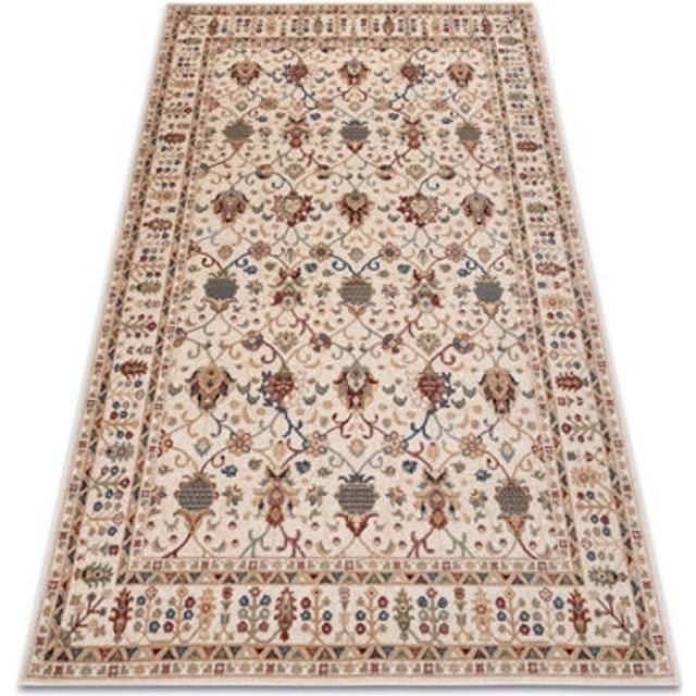 Carpet Wool NAIN Ornament, frame 1028/51053 beige / burgundy / blue beige 120x170 cm