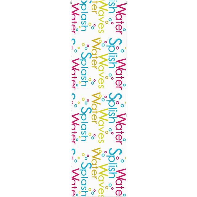 vidaXL Shower Roller Blind 60x240 cm Fabric Width 56 cm - Multicolour