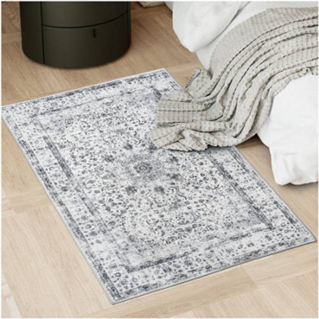 Washable Rug Aliya - different sizes, oriental pattern, non-slip underside, non-allergenic short pile - 80 x 150 cm