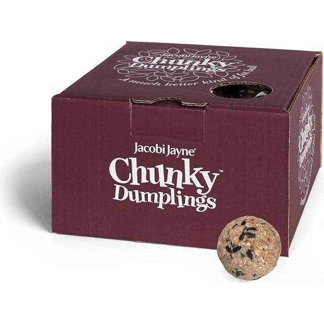Fat Balls Wild Birds Jacobi Jayne Chunky Dumpling Premium Suet Balls Pack 18 x 100g High Energy Fat Balls Wild Bird Food Feed Attract Small Wild Birds